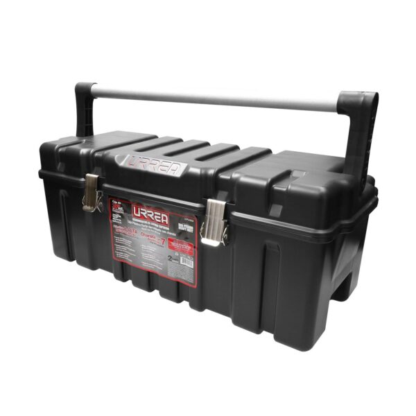 Urrea Heavy Duty 26  Plastic Tool Box With Metallic Latches and Plastic Tray Storage