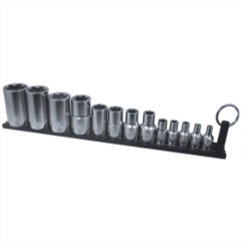 VIM Tools Elite 13 Piece TORX Plus Socket Set, Ep4 Thru Ep24, Package On A Black Magrail - Image 2