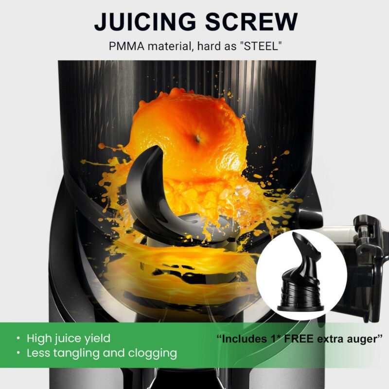 Ventray Slow Press Masticating Juicer With 5.1  Wide Feed Chute 900 - Image 3