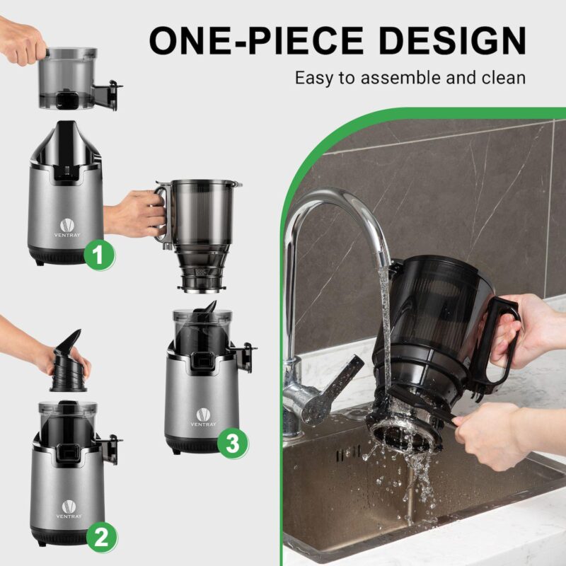 Ventray Slow Press Masticating Juicer With 5.1  Wide Feed Chute 900 - Image 4