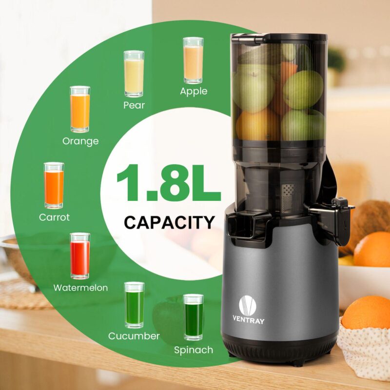 Ventray Slow Press Masticating Juicer With 5.1  Wide Feed Chute 900 - Image 5