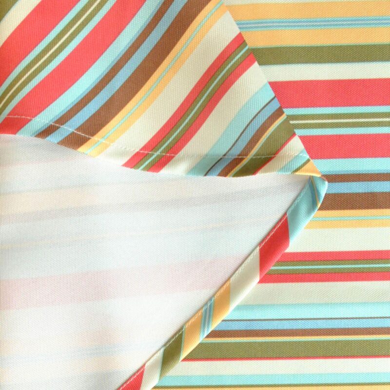 Vibrantly Colored Summer Striped Pattern Outdoor Rectangular Tablecloth 60 x 120 - Image 2