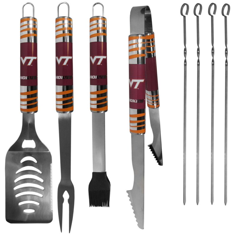 Virginia Tech Hokies Tailgater 8-Piece BBQ Grill Set - Image 2