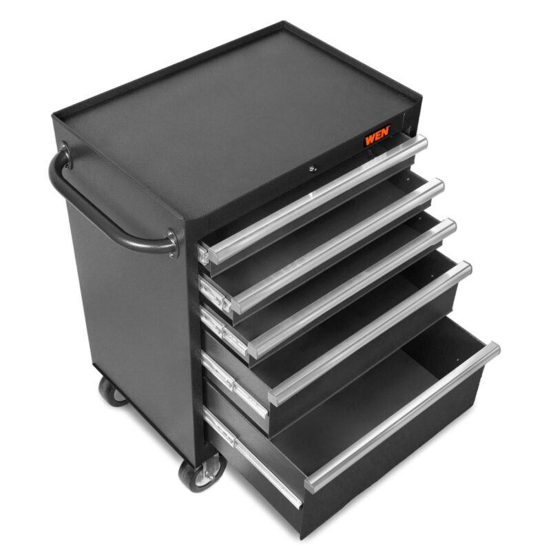 WEN 27-Inch Premium Rolling Tool Cabinet with Heavy Duty 21-Gauge Powder-Coated Steel Construction (GG262B) - Image 3