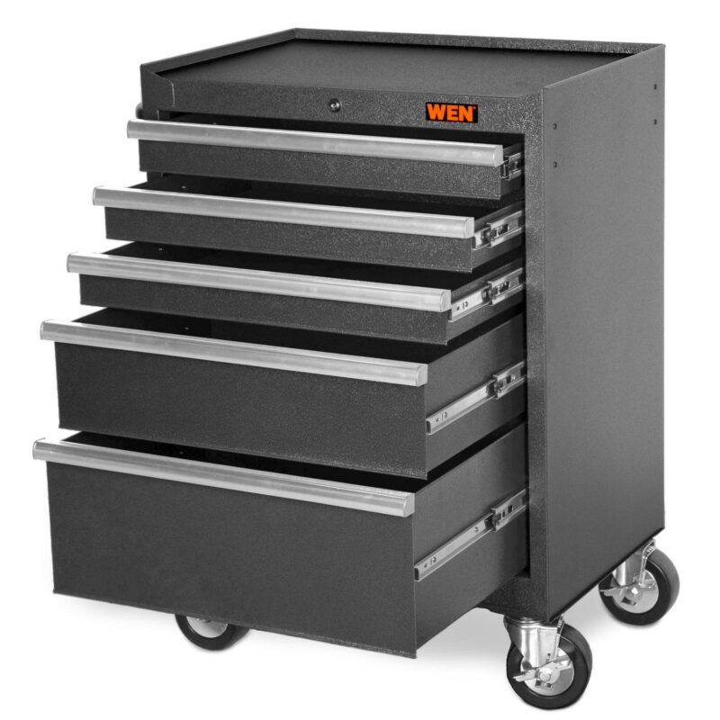 WEN 27-Inch Premium Rolling Tool Cabinet with Heavy Duty 21-Gauge Powder-Coated Steel Construction (GG262B) - Image 2