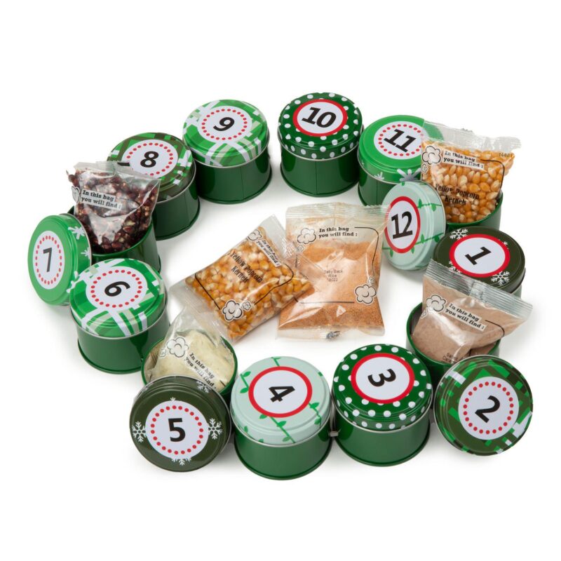 Wabash Valley Farms Whirley-Pop 12 Days of Popcorn Christmas Advent Set - Image 5