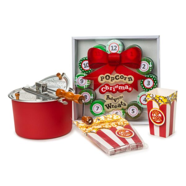 Wabash Valley Farms Whirley-Pop 12 Days of Popcorn Christmas Advent Set