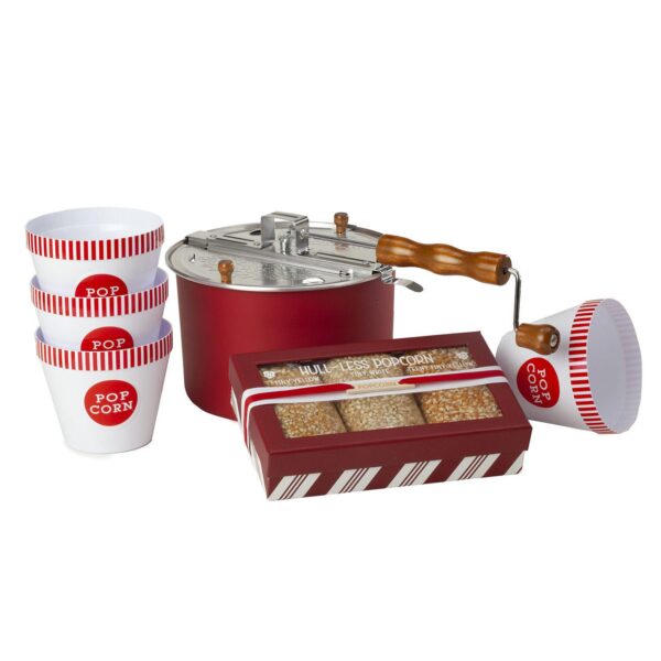 Wabash Valley Farms Red Whirley-Pop Popcorn Popper Premium Hull-less Popcorn Collection