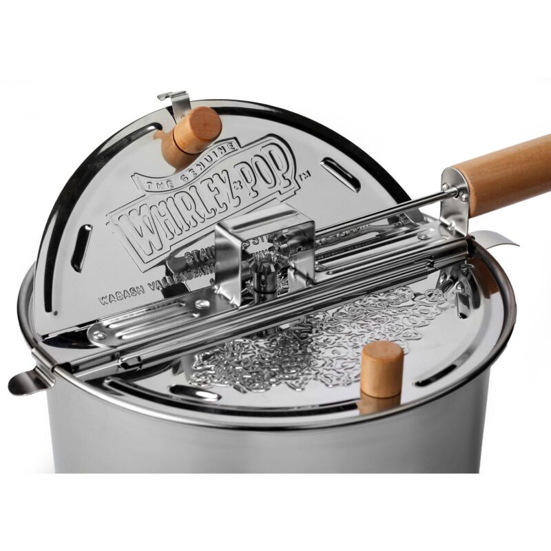 Wabash Valley Farms Stainless Steel Whirley Pop Popper and Hull-less Popcorn Gift Box Set - Image 3