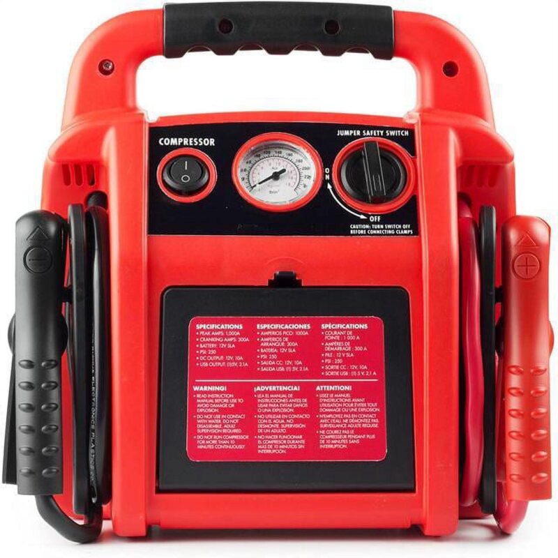 Wagan JumpBoost V6 Air Automotive Jump Starters with Air Compressor and LED Worklight, 12.5 lbs - Image 2