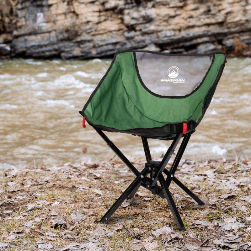 Wakeman Outdoors Lightweight Foldable and Portable Camping Chair - Image 2