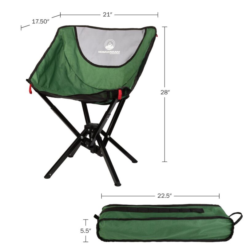 Wakeman Outdoors Lightweight Foldable and Portable Camping Chair - Image 10