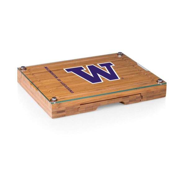 Washington Huskies Concerto Glass-Top Cutting Board Set