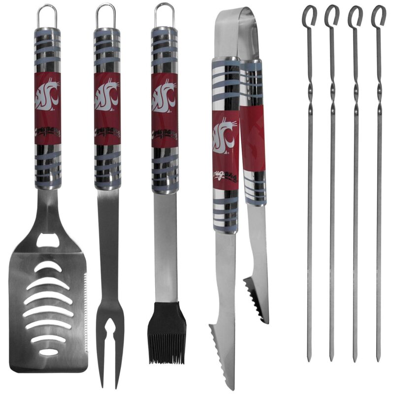Washington State Cougars Tailgater 8-Piece BBQ Grill Set - Image 2
