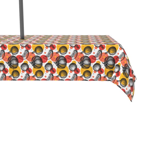 Water Repellent, Outdoor, 100% Polyester, 60x84 , Pumpkins and Autumn Dots