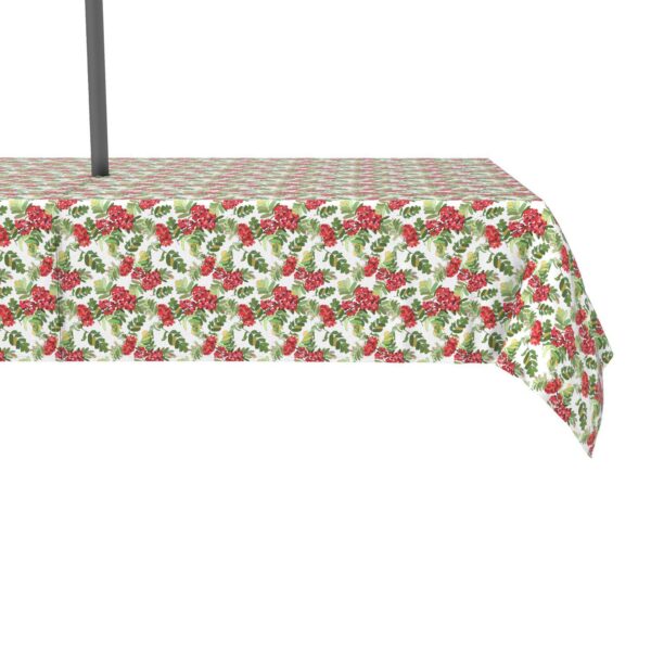 Water Repellent, Outdoor, 100% Polyester, 60x120 , Decorative Red Berries