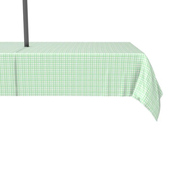 Water Repellent, Outdoor, 100% Polyester, 60x84 , Vintage Green Check