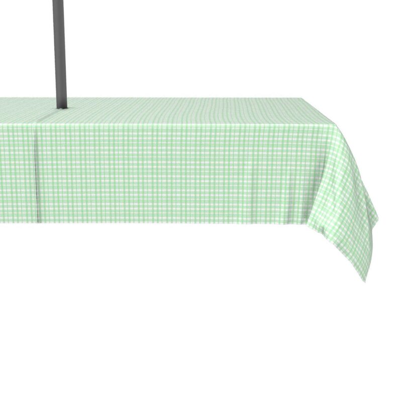 Water Repellent, Outdoor, 100% Polyester, 60x84 , Vintage Green Check
