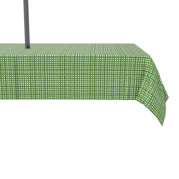 Water Repellent, Outdoor, 100% Polyester, 60x104 , Bam boo Green Grid Fence