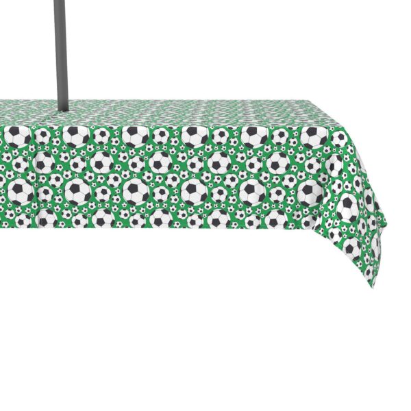 Water Repellent, Outdoor, 100% Polyester, 60x104 , Soccer Balls Green