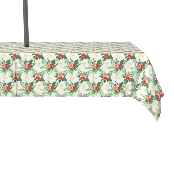 Water Repellent, Outdoor, 100% Polyester, 60x104 , Hibiscus Check