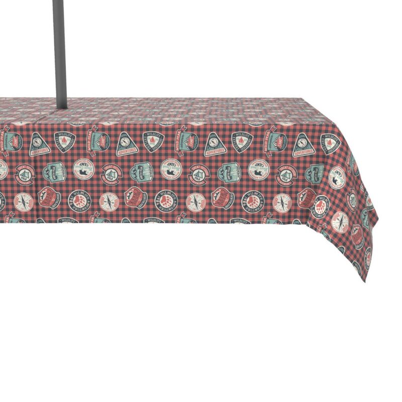 Water Repellent, Outdoor, 100% Polyester, 60x120 , Mountain Explorer Plaid