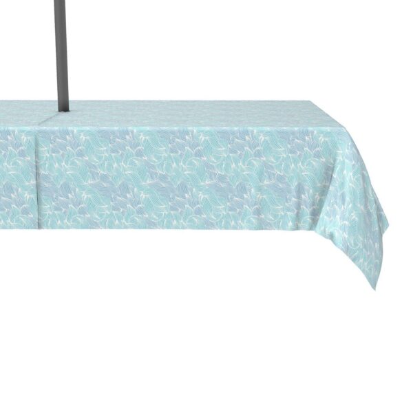 Water Repellent, Outdoor, 100% Polyester, 60x84 , Splashes of Waves