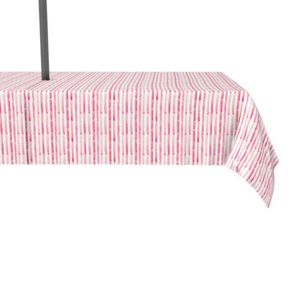 Water Repellent, Outdoor, 100% Polyester, 60x120 , Pink Watercolor Stripes