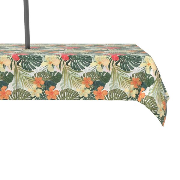 Water Repellent, Outdoor, 100% Polyester, 60x84 , Hibiscus Garden