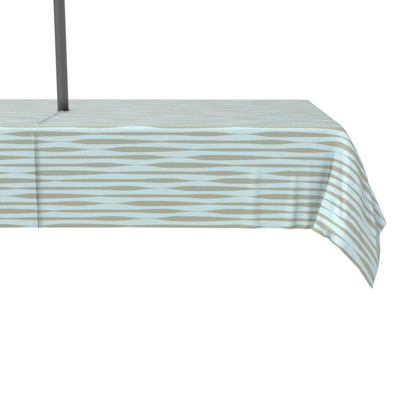 Water Repellent, Outdoor, 100% Polyester, 60x104 , Ripply Stripes