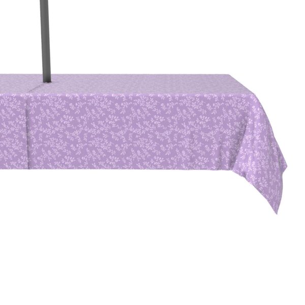 Water Repellent, Outdoor, 100% Polyester, 60x84 , Purple Vines