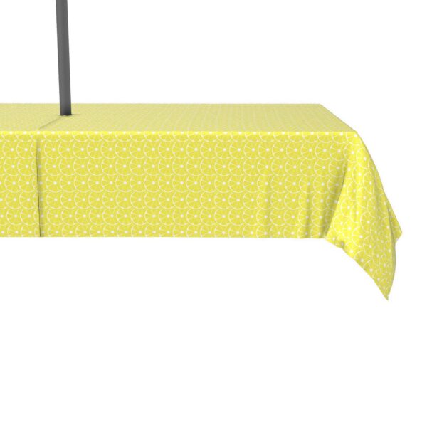 Water Repellent, Outdoor, 100% Polyester, 60x104 , Allover Lemon Slices