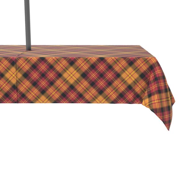 Water Repellent, Outdoor, 100% Polyester, 60x120 , Plaid, Fall Harvest