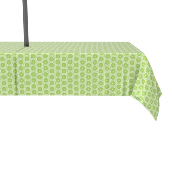 Water Repellent, Outdoor, 100% Polyester, 60x120 , Limes and Green Stripes