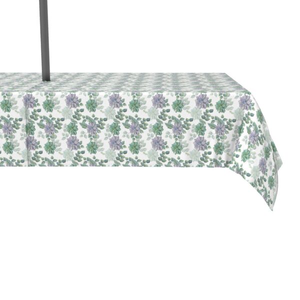 Water Repellent, Outdoor, 100% Polyester, 60x120 , Succulents and Tropical Leaves