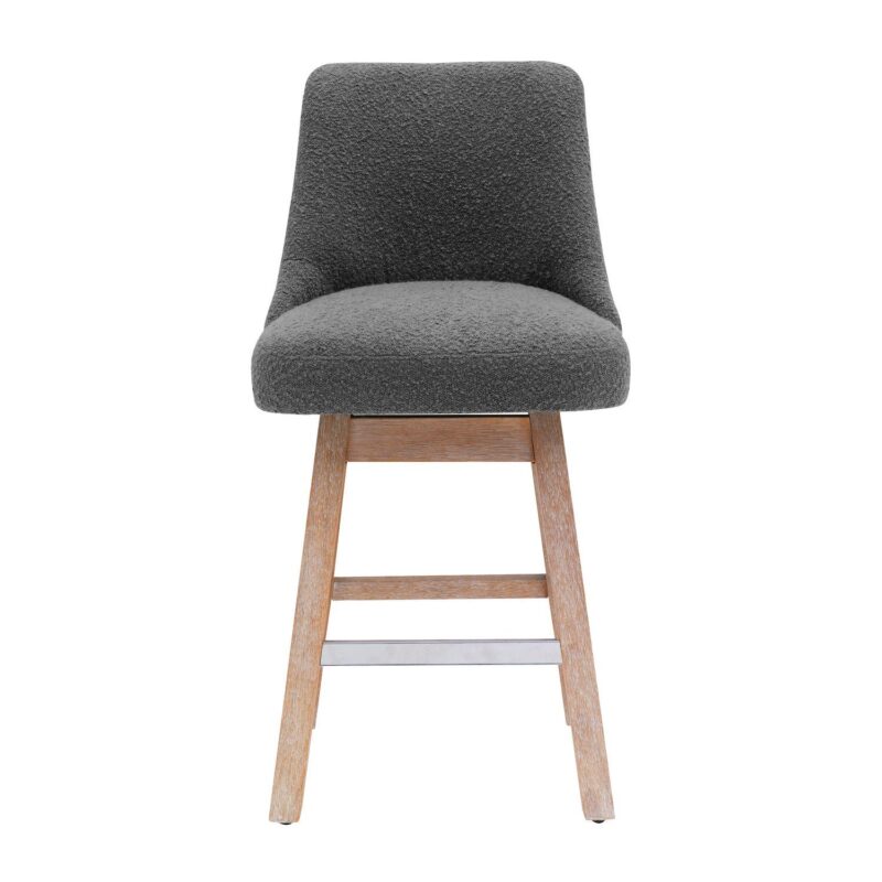 Westintrends 26  Upholstered Swivel Counter Stool - Image 11