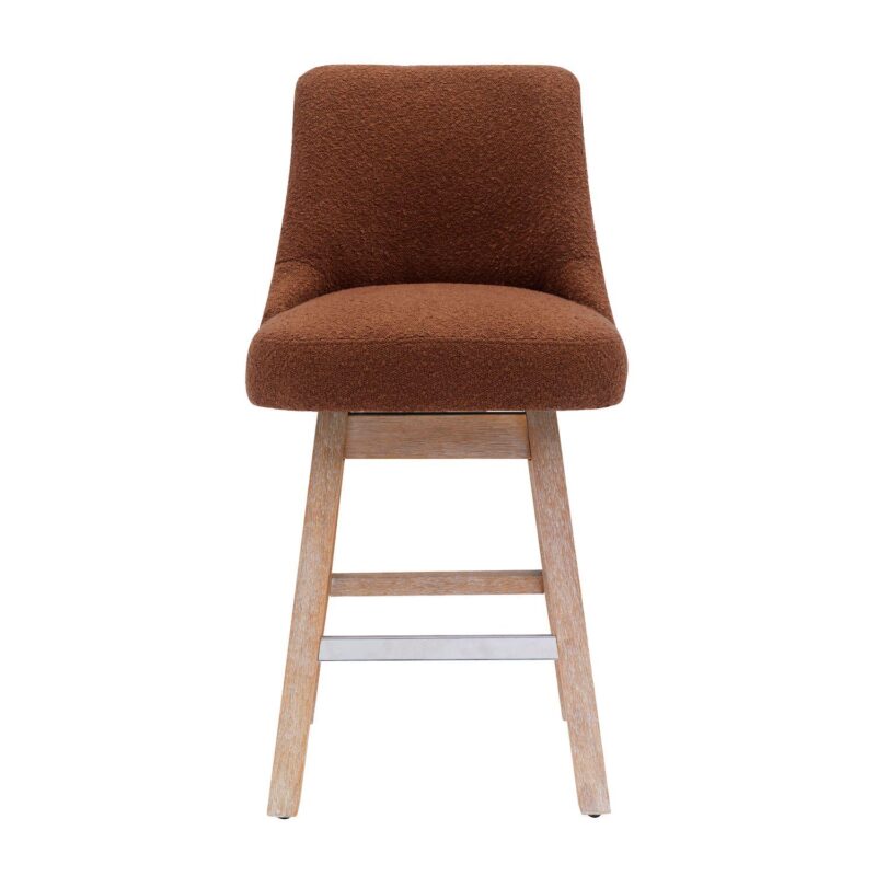 Westintrends 26  Upholstered Swivel Counter Stool - Image 9