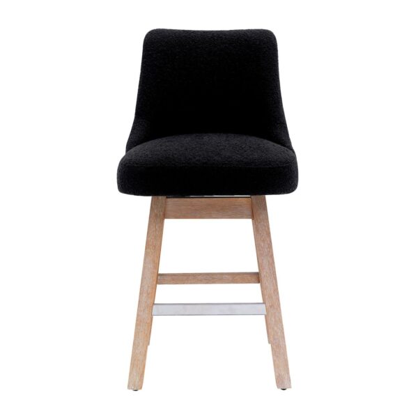 Westintrends 26  Upholstered Swivel Counter Stool