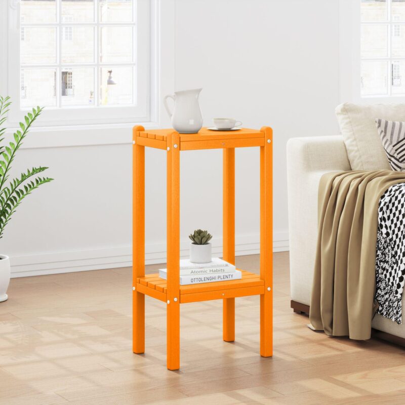 Westintrends Outdoor/patio Hdpe 2-tier Adirondack Side Table - Image 2