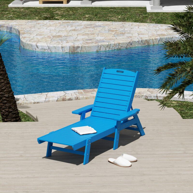 Westintrends Poly Reclining Chaise Lounge - Image 2