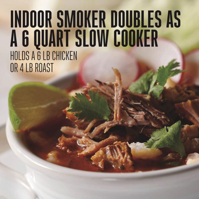 Weston 2-in-1 Indoor Smoker and 6 Qt. Slow Cooker with Party Dipper - Image 3