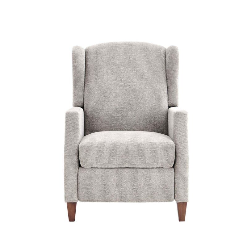 Wingback Fabric Push Back Recliner With Rivet Detailing, Single Sofa Chair With Side Pocket - Image 9