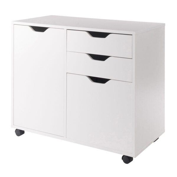 Winsome Halifax 2-Section Mobile Filing Cabinet