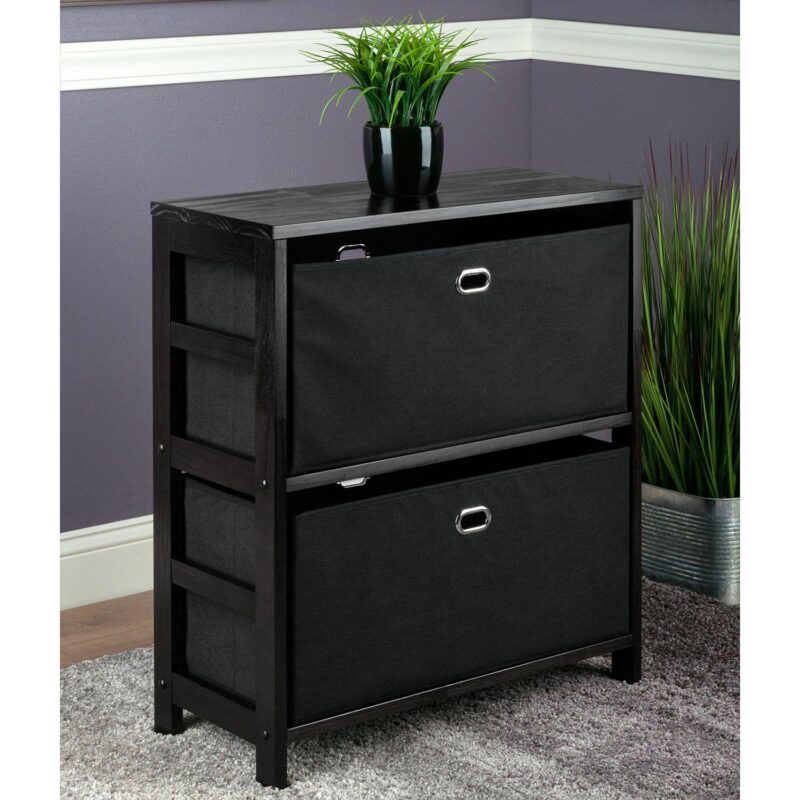 Winsome Torino Storage Cabinet and Baskets 3-piece Set - Image 2