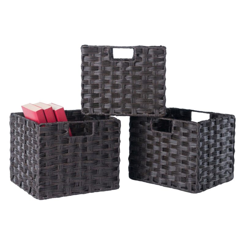 Winsome Wood Addison 4-piece Storage Bench and 3 Baskets Set - Image 7