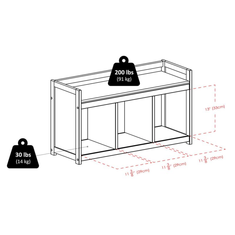 Winsome Wood Addison 4-piece Storage Bench and 3 Baskets Set - Image 17