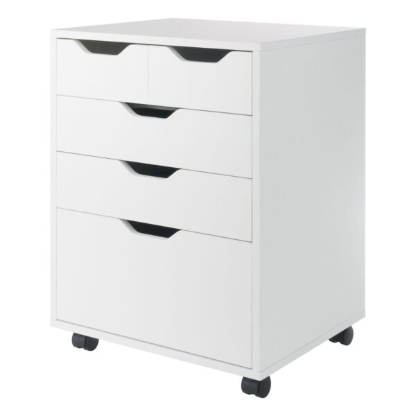 Winsome Wood Halifax Bins and Drawers Storage Mobile Cabinet