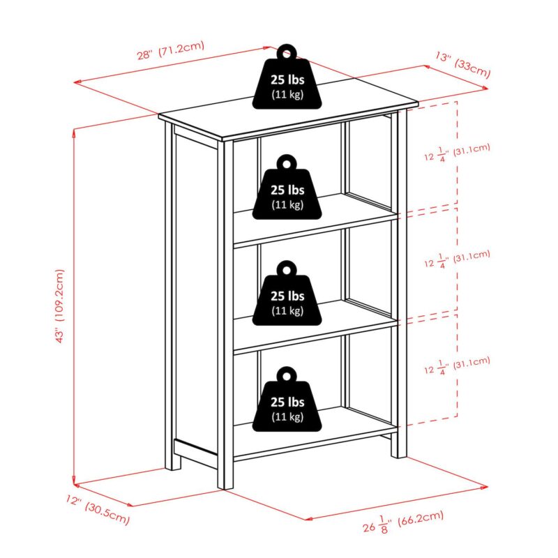 Winsome Wood Milan 6-piece Shelf and 5 Foldable Baskets Set - Image 18