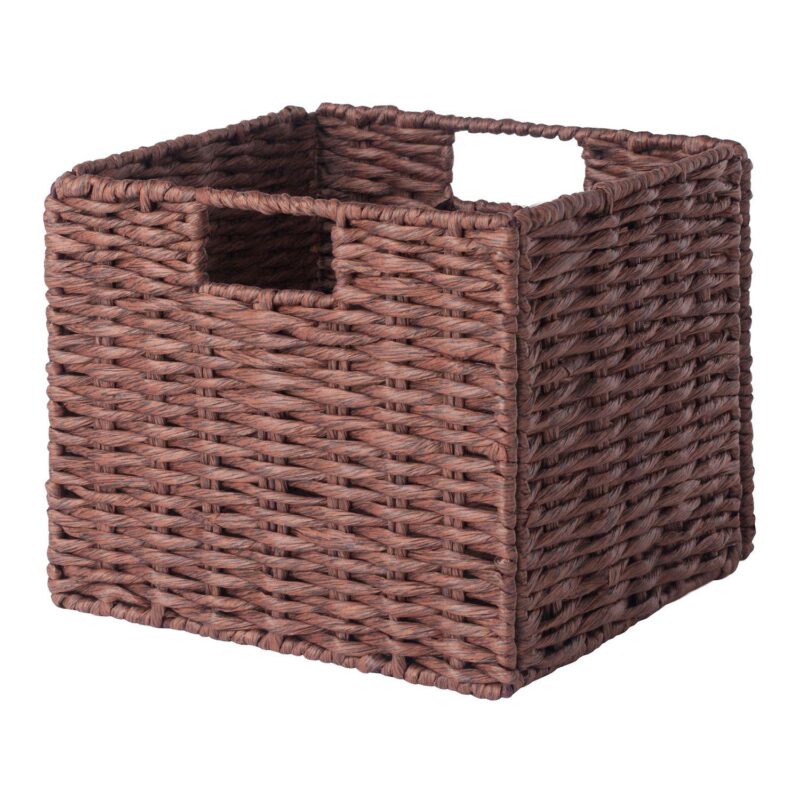 Winsome Wood Milan 6-piece Shelf and 5 Foldable Baskets Set - Image 5