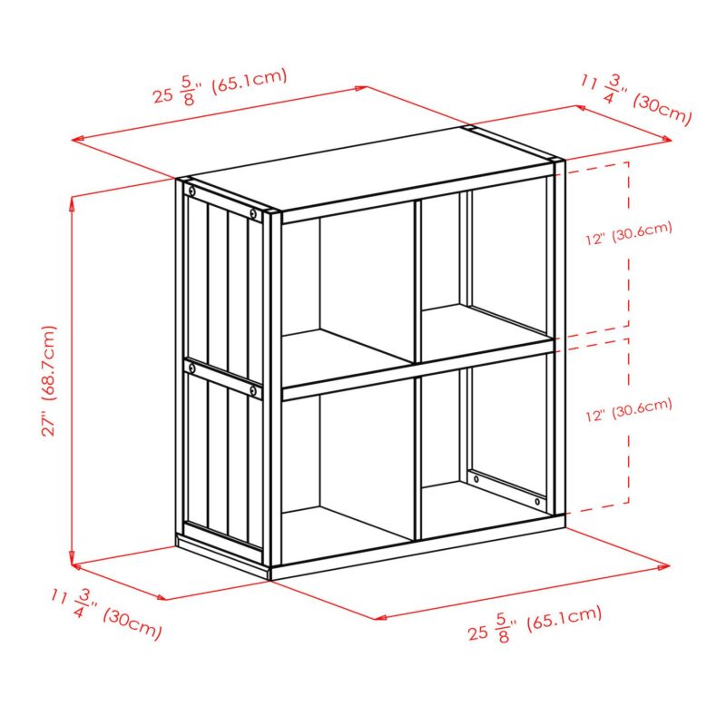 Winsome Wood Timothy 3-piece Shelf and 2 Baskets Set - Image 13
